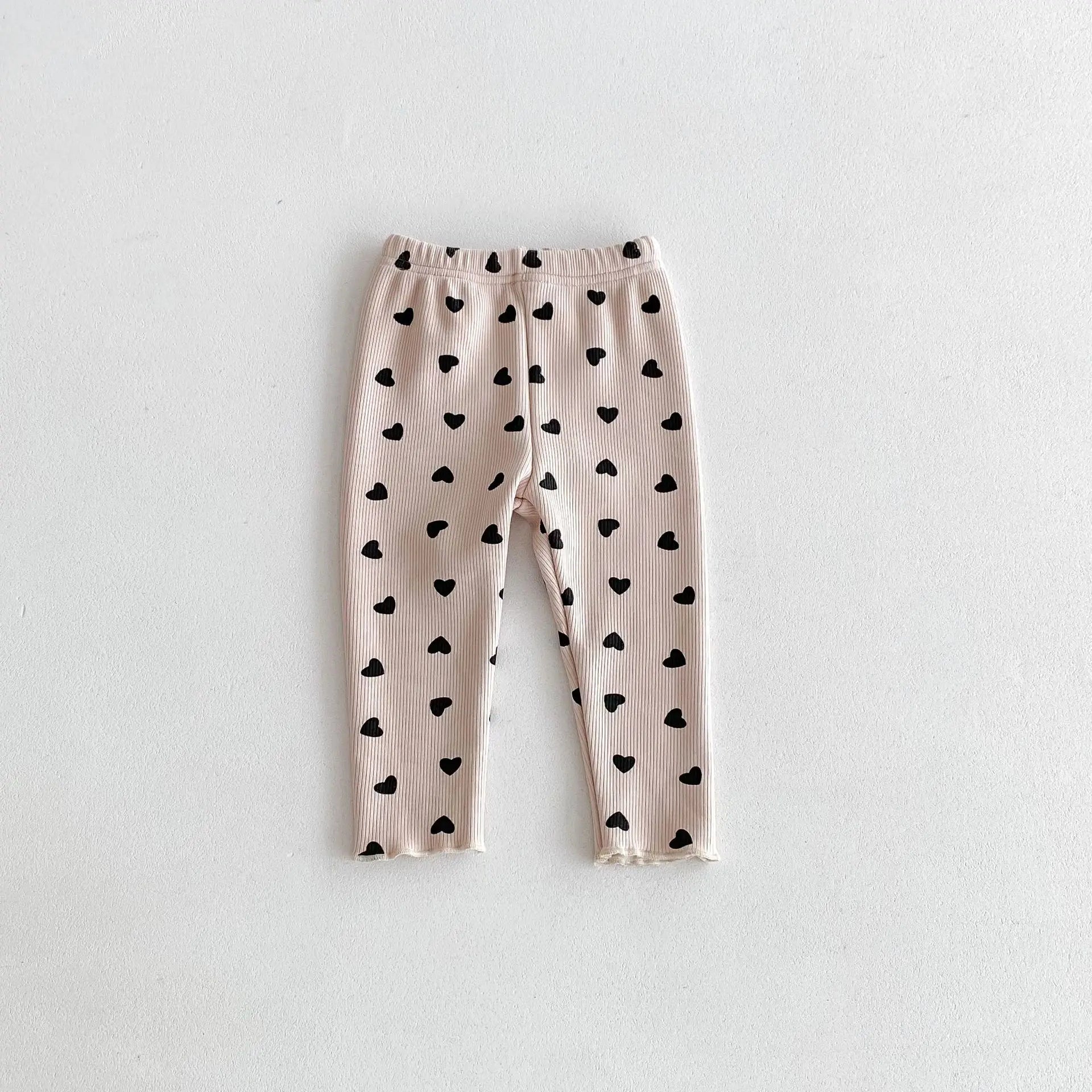 Girls Heart Detail Leggings