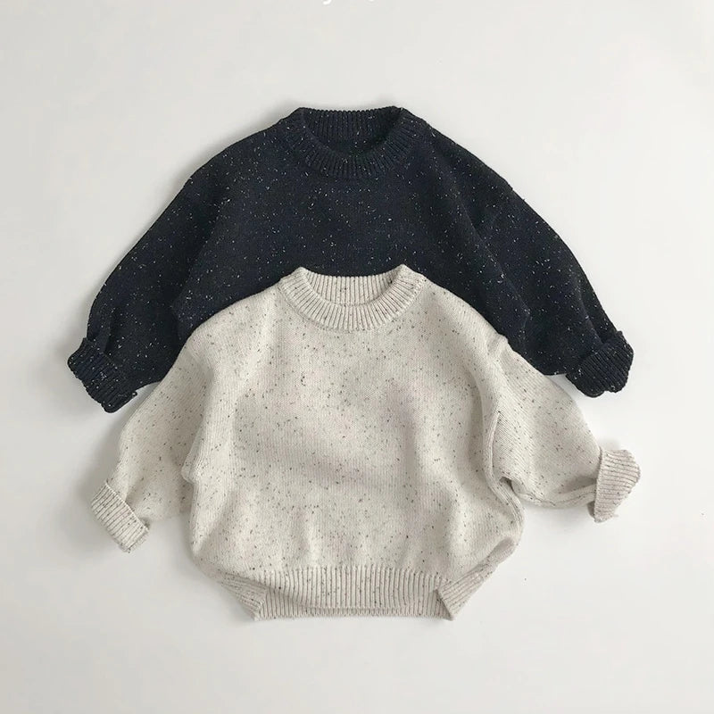 GIRLS AND BOYS MARBLE KNIT SWEATER