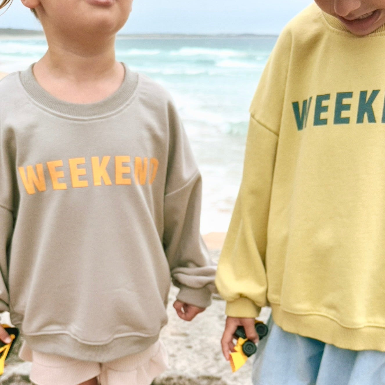 'Weekend' Print Sweater