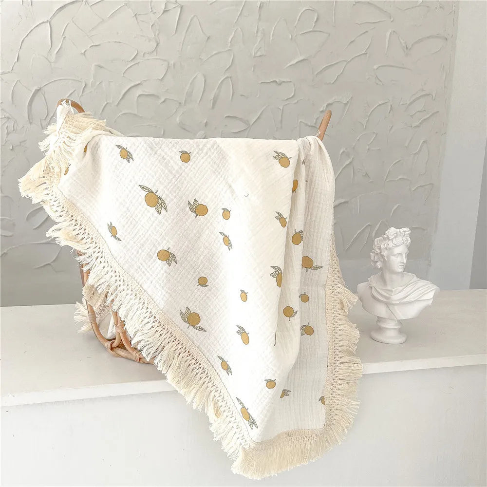 100% Cotton Crape Printed Muslin Wrap